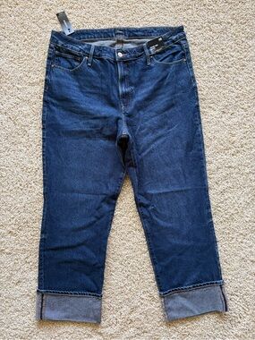 Express‎ Straight Ankle High Rise 50/50 Rigid Stretch Jeans Women’s 14R NWT